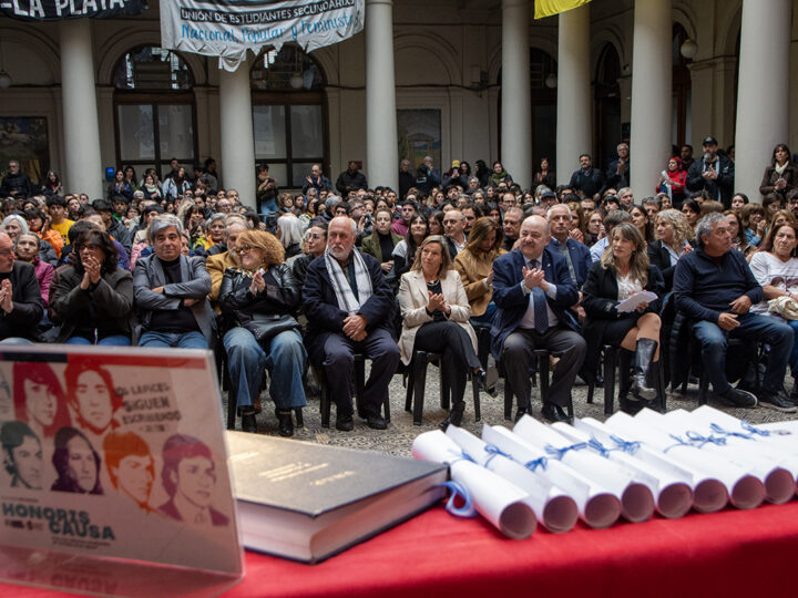 La Universidad de La Plata rindió homenaje a las víctimas de La Noche de los Lápices
